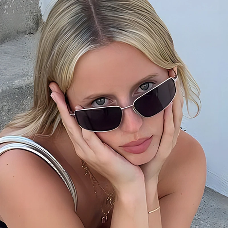 Women's y2k Sunglasses New Gla - Metal Photo Panel のレビューと価格
