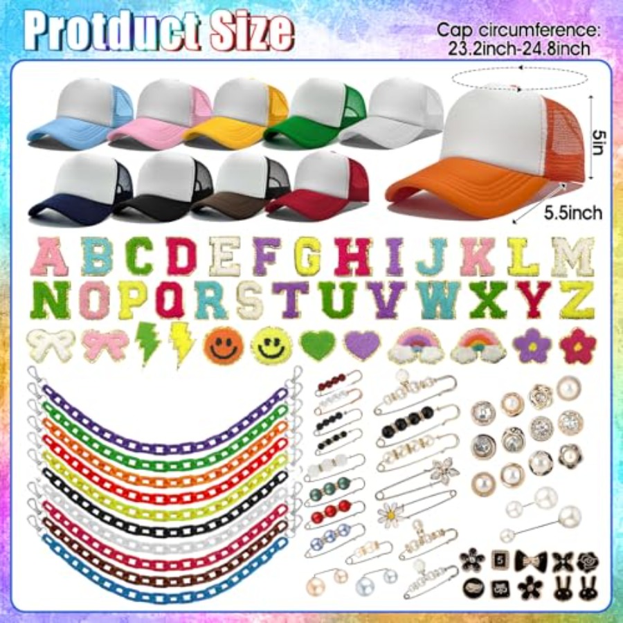 10 Pack Blank Trucker Hats DIY - Hat Sublimation Blank のレビューと価格