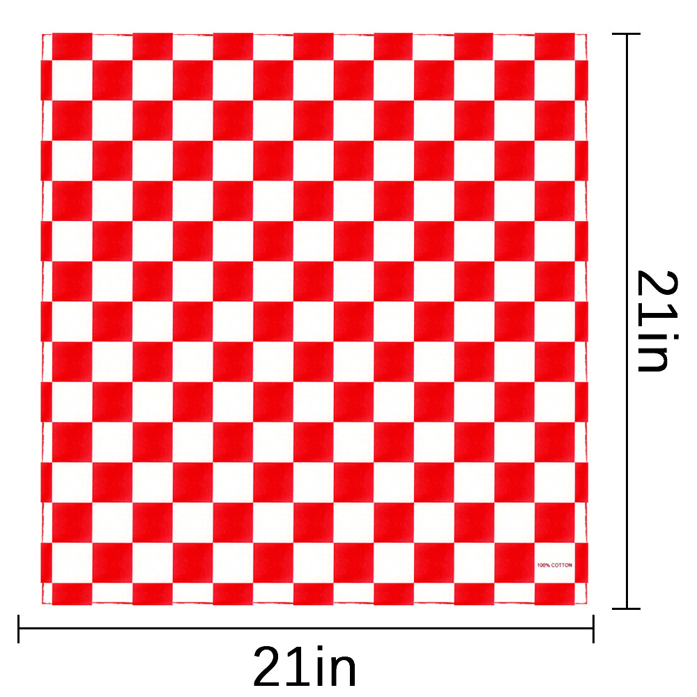 Bandana Checkered Flag Auto Ra - Bandana Blank White のレビューと価格