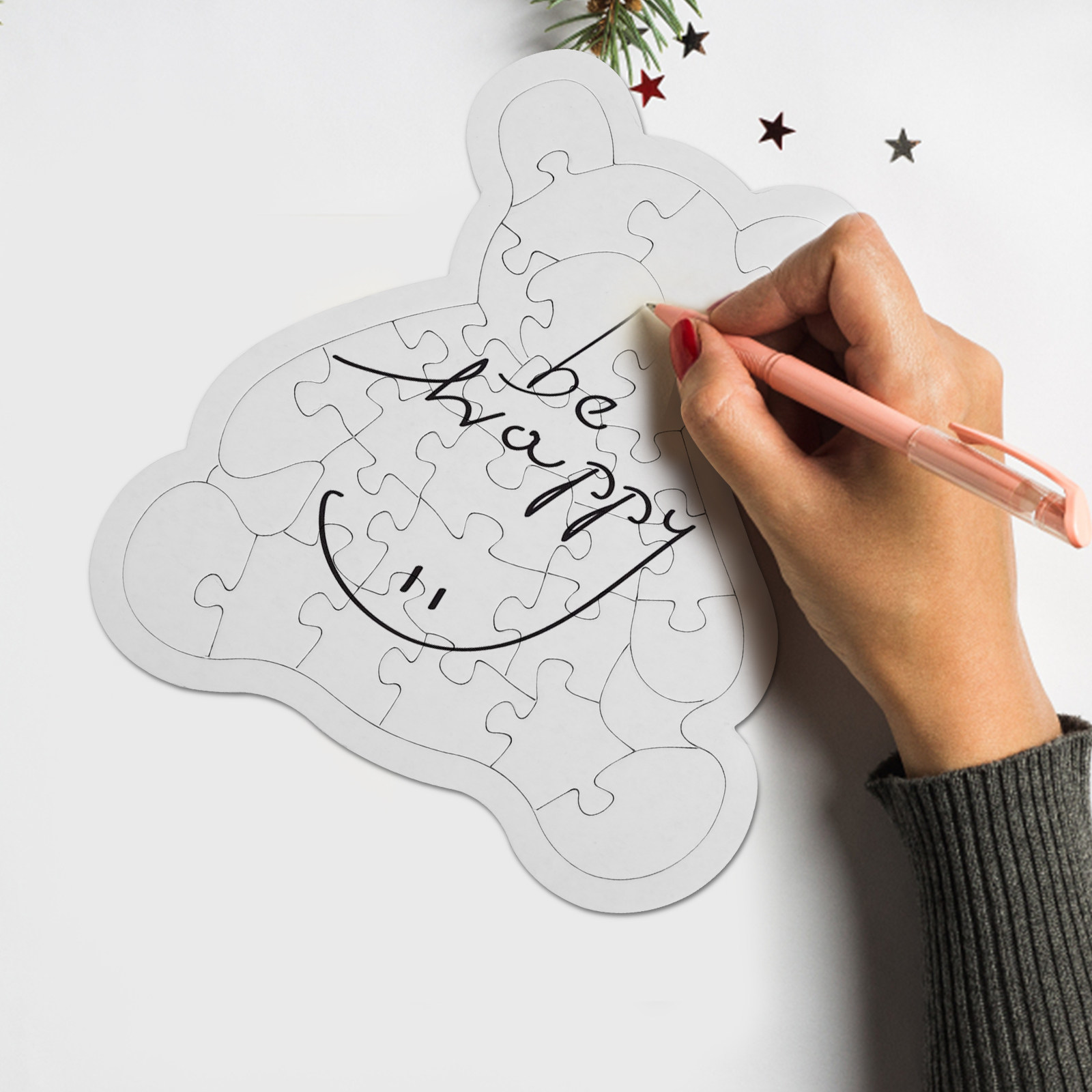 5Pcs White Blank Jigsaw Puzzle - Puzzle Blank White のレビューと価格