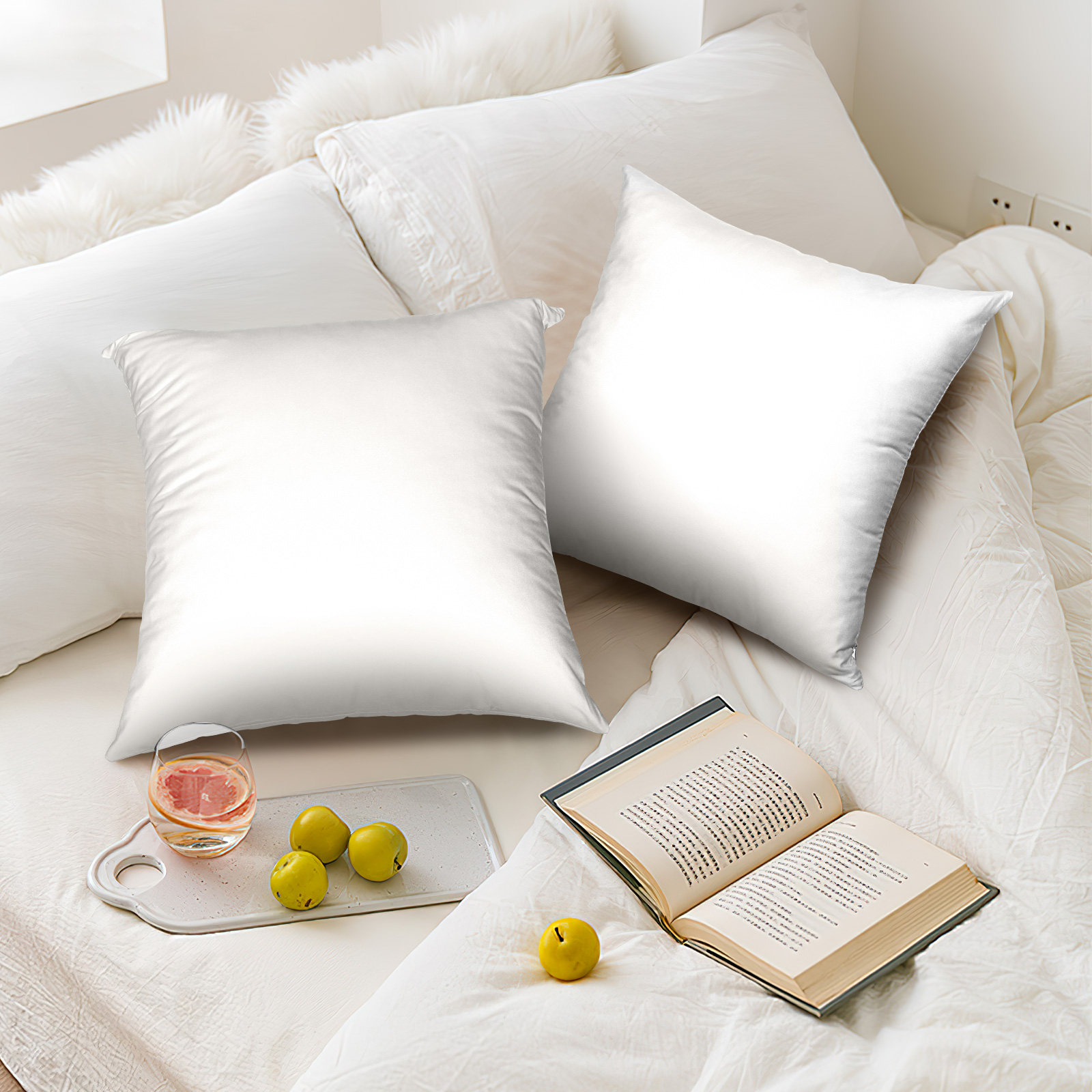 4Pcs White Sublimation Pillowc - Pillow Cover Sublimation のレビューと価格