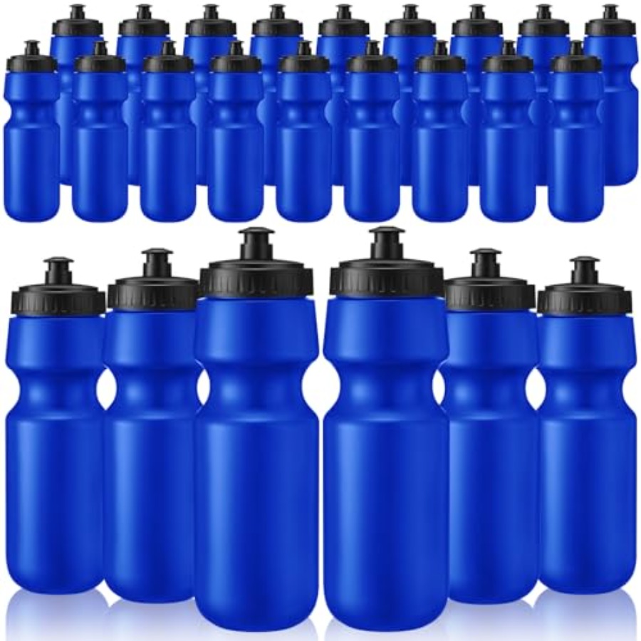 24 Pcs Sports Water Bottles Bu - Water Bottle Blank のレビューと価格