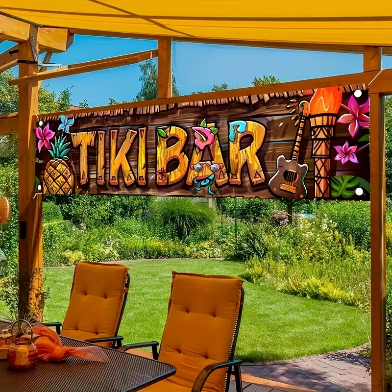 Tiki Bar Banner Tropical Hawai - Yard Sign Blank のレビューと価格