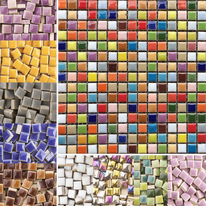 100g DIY Ceramic Mosaic Tiles  - Ceramic Tile Blank のレビューと価格