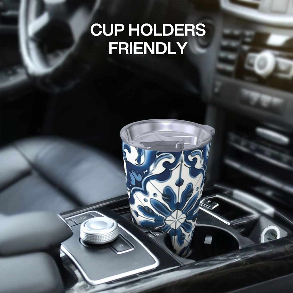Blue And White Majolica Patter - Tumbler 20Oz White のレビューと価格