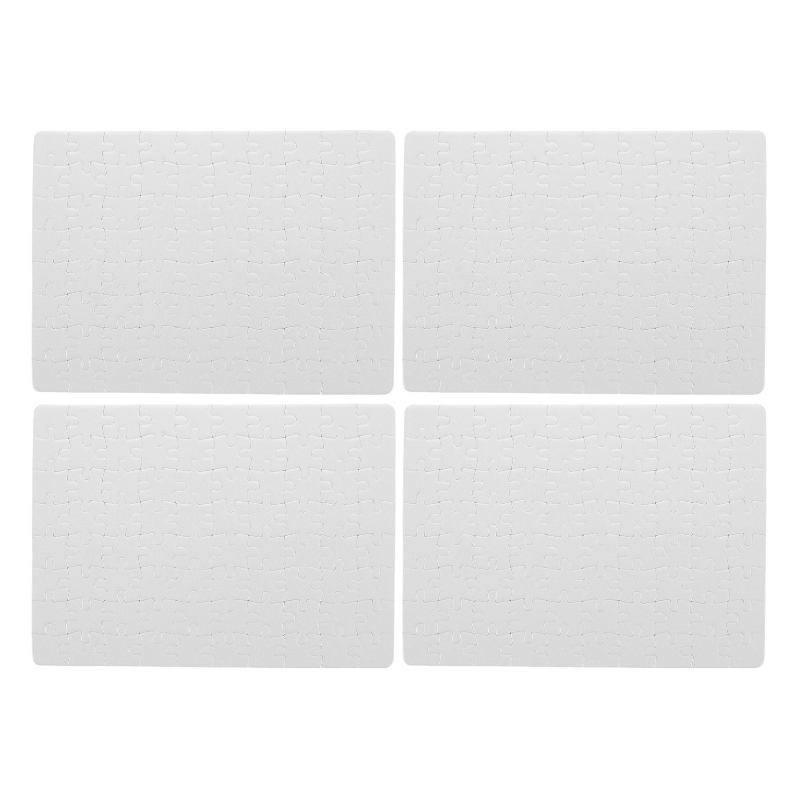 4 Sheets Blank Jigsaw Puzzle B - Puzzle Blank White のレビューと価格