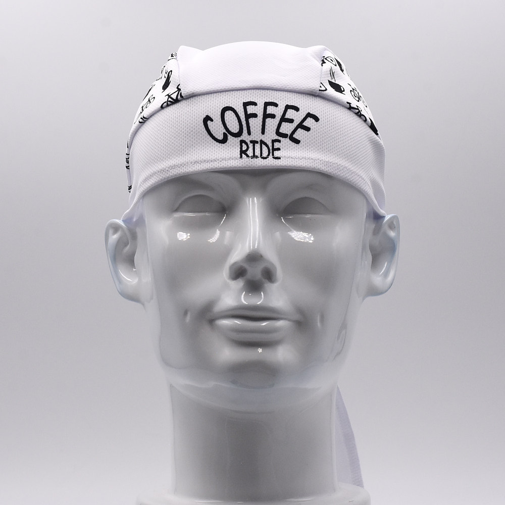 Classic Men White Cycling Cap  - Bandana Blank White のレビューと価格