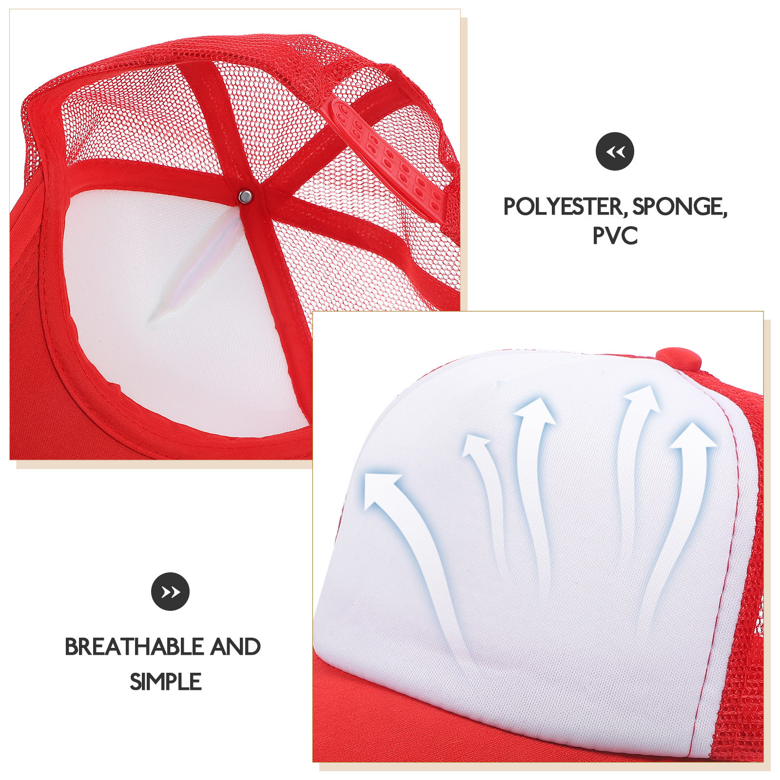 10Pcs Blank Mesh Baseball Caps - Hat Sublimation Blank のレビューと価格