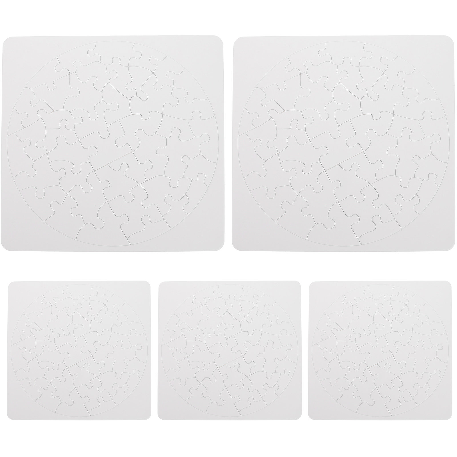 5 Sets Puzzle Sublimation Puzz - Puzzle Blank White のレビューと価格