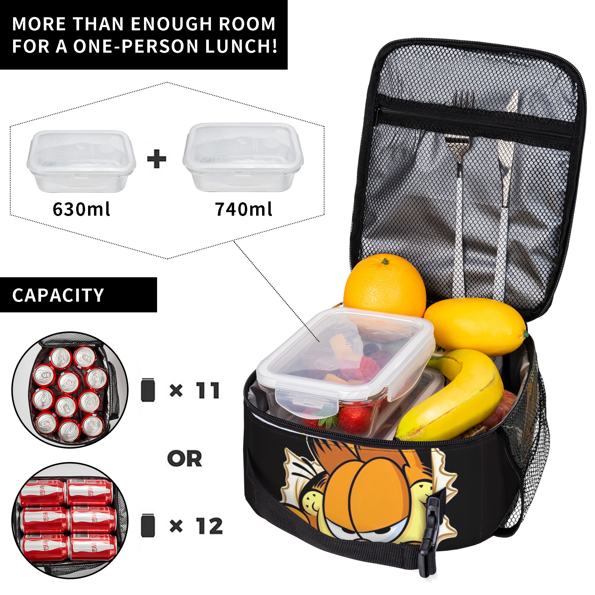 Garfielded Insulated Lunch Bag - Tote Bag Sublimation のレビューと価格