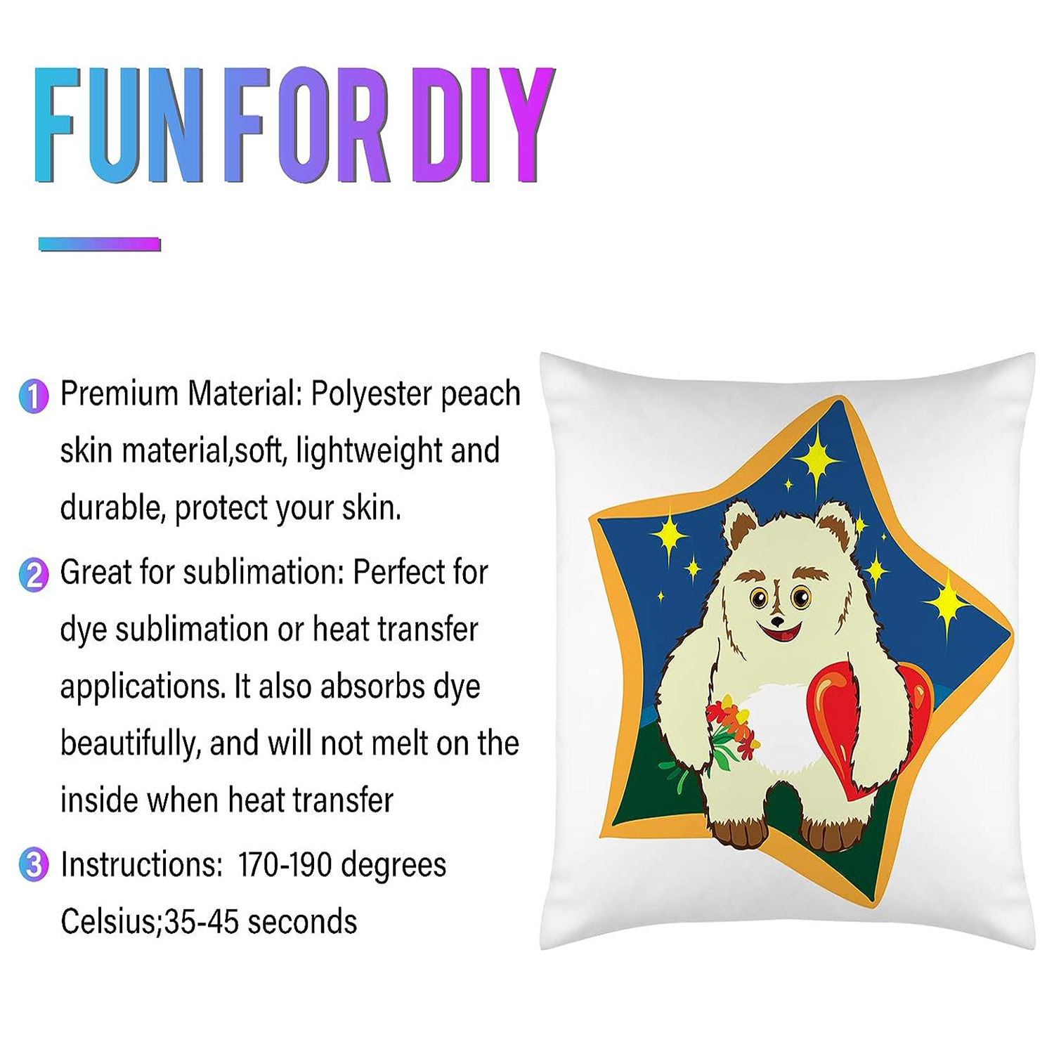 4Pcs Sublimation Blanks Throw  - Pillow Cover Sublimation のレビューと価格