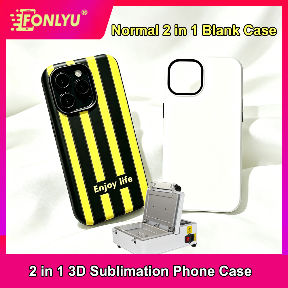 FONLYU 10pc 2 in 1 Blank Phone - Phone Case Blank Print のレビューと価格