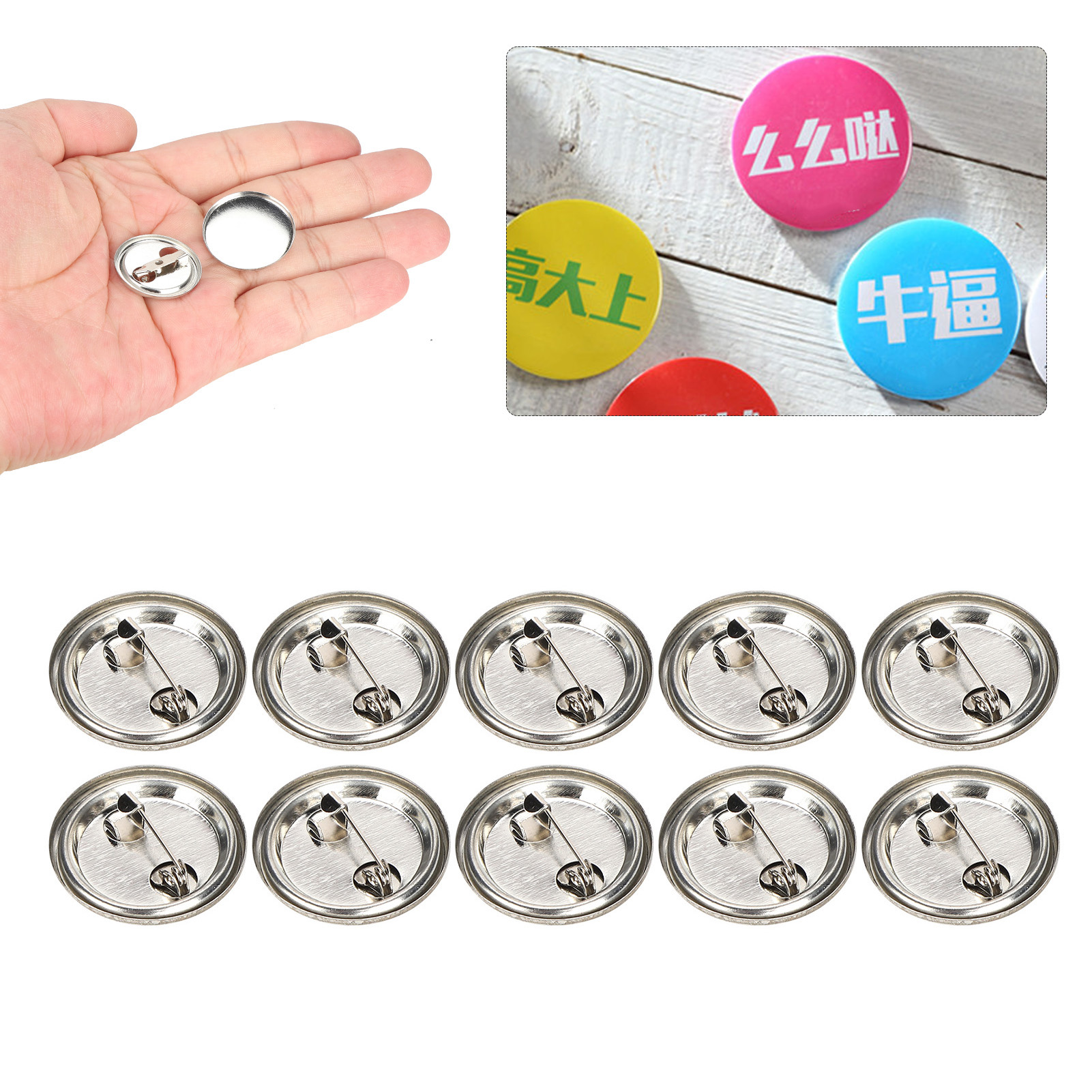 Blank Pin Button Round Safety  - Button Badge Blank のレビューと価格